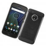 Wholesale Motorola Moto E4 Armor Hybrid Case (Black)